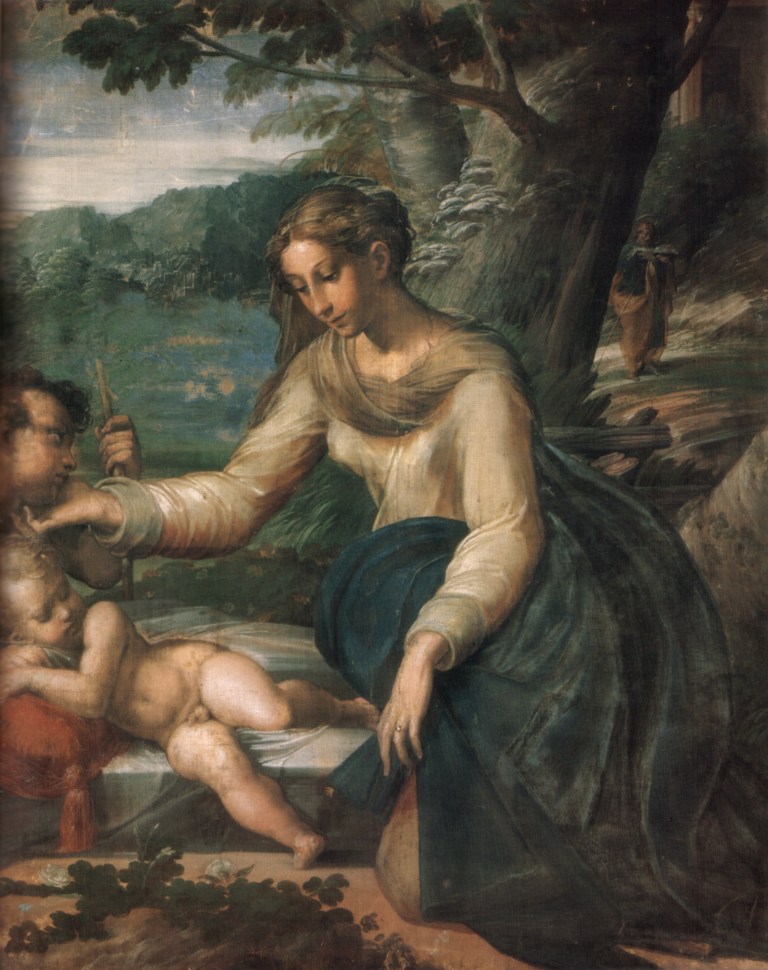 parmigianino sacra famiglia